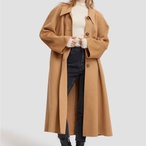 Lattelier Buttoned Wool Coat size Small